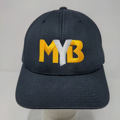 MYB Strapback Hat Blue OSFA Adjustable Embroidered Vented Holes Pacific Headwear