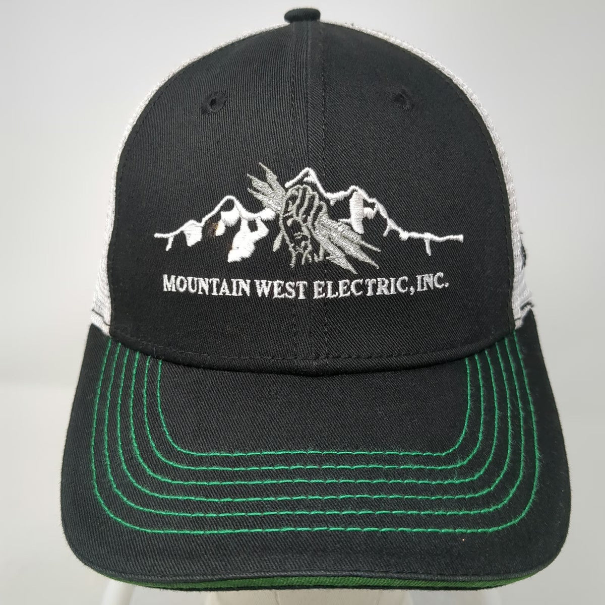 The Identity Group Baseball Cap Black One Size Mountain West Electric Mesh Hat