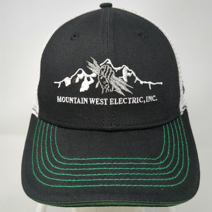 The Identity Group Baseball Cap Black One Size Mountain West Electric Mesh Hat