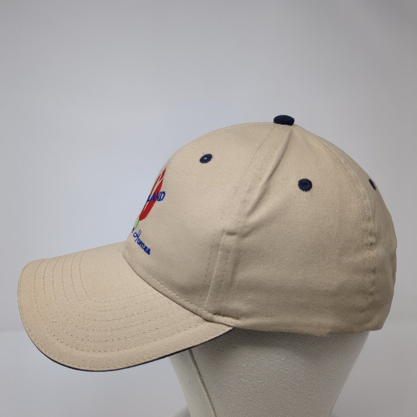 Holland Motor Homes Strapback Hat Tan One Size Adjustable Embroidered Otto