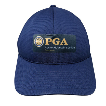PGA Rocky Mountain Section Strapback Hat Blue One Size Levelwear 6 Panel