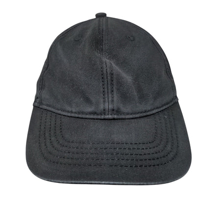 Unbranded Slideback Hat Black OSFM Adjustable 6 Panel Vent Holes Blank