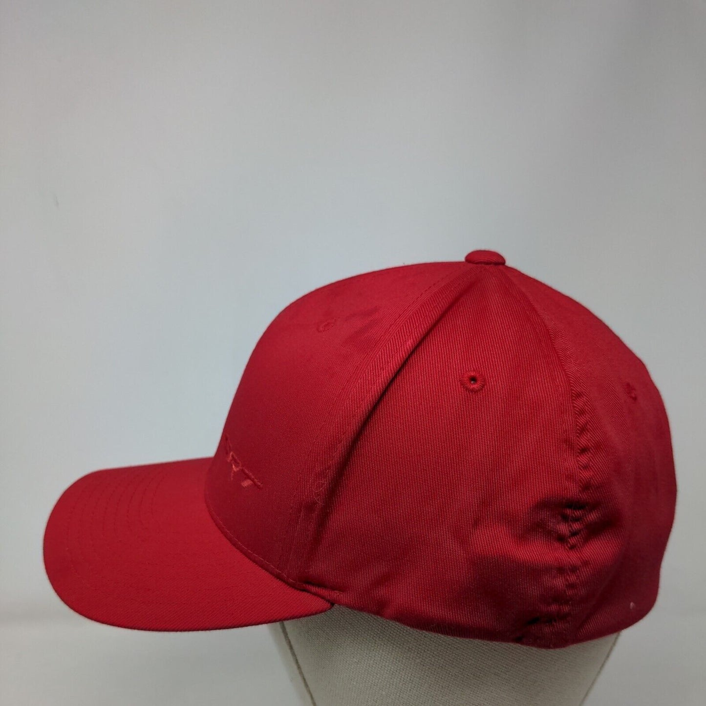 SRT Fitted Hat Red Size L/XL Flexfit Embroidered Vented Holes 6 Panel Yupoong
