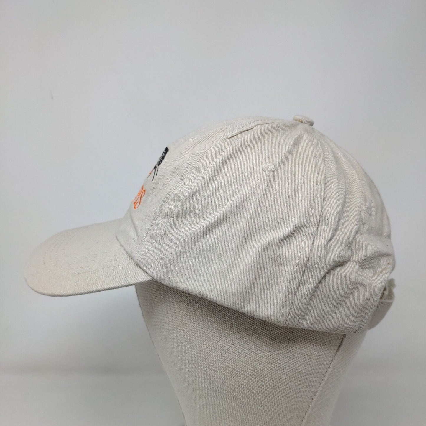 Grand Bahamas Turtle Strapback Hat Tan One Size Embroidered Adjustable