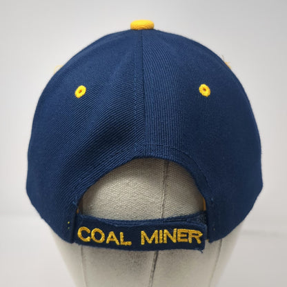 S&J Cap West Virginia Coal Miner Baseball Cap Blue Yellow One Size Hat Graphic