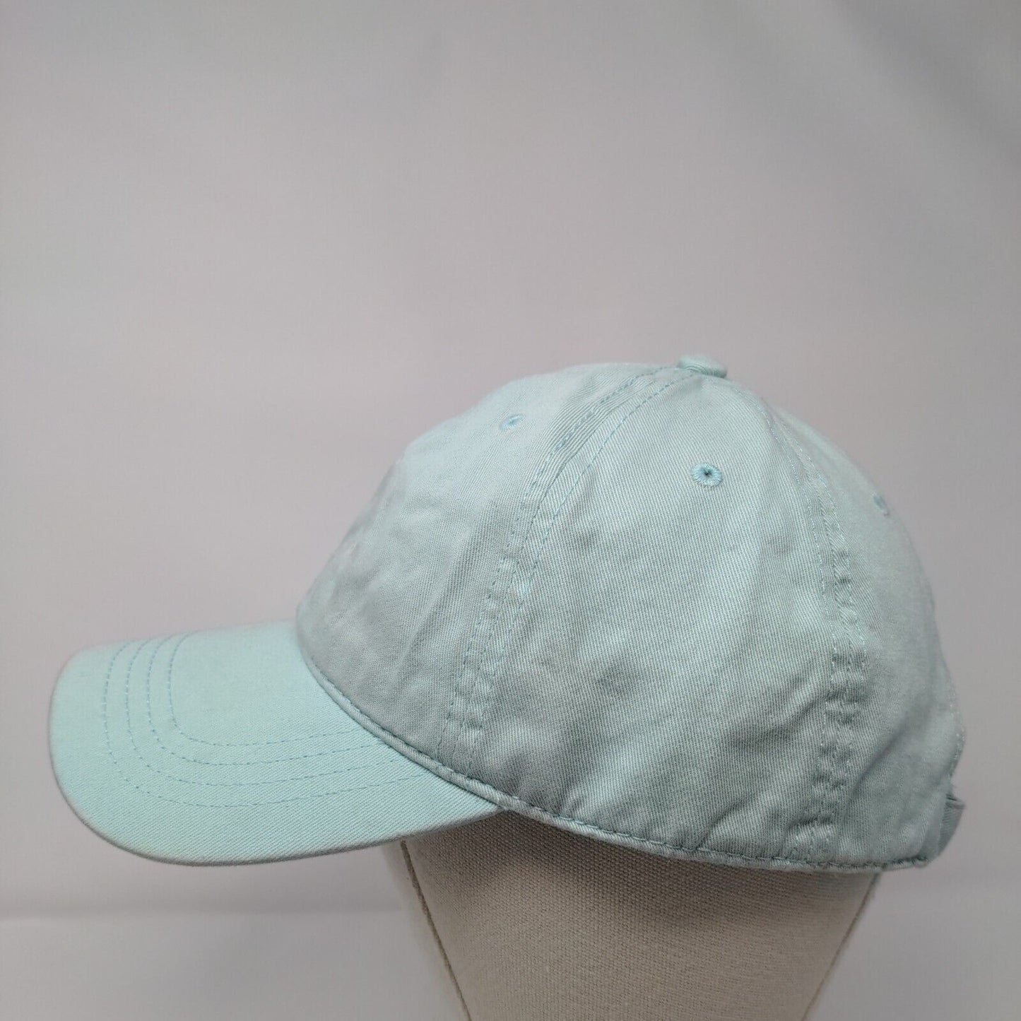 Cap America Slideback Hat Greenish-Blue OSFA Adjustable Solid Blank