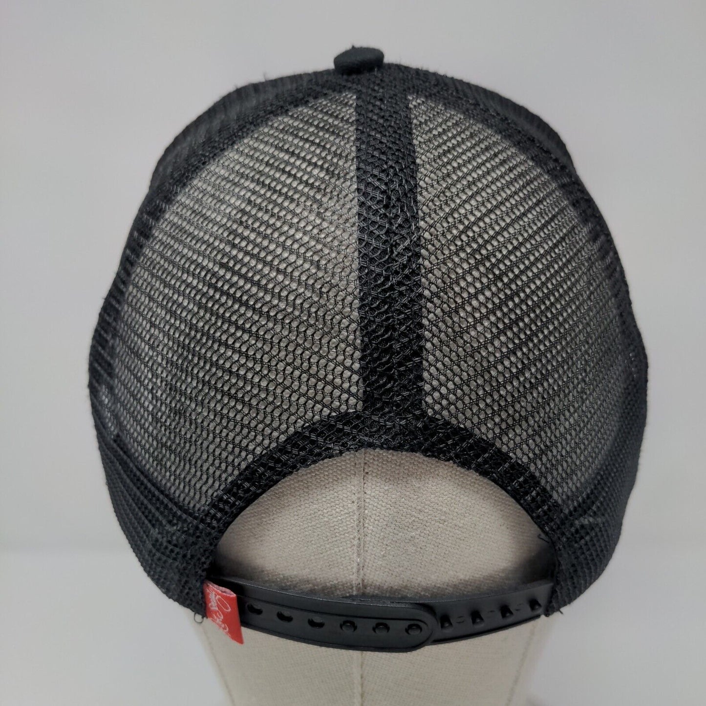 Riot Society Panda Snapback Trucker Hat Black OSFM Adjustable Mesh Back 6 Panel