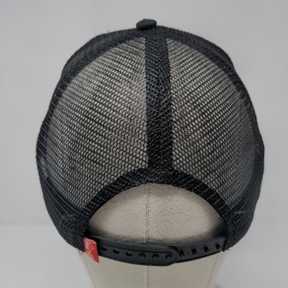 Riot Society Panda Snapback Trucker Hat Black OSFM Adjustable Mesh Back 6 Panel