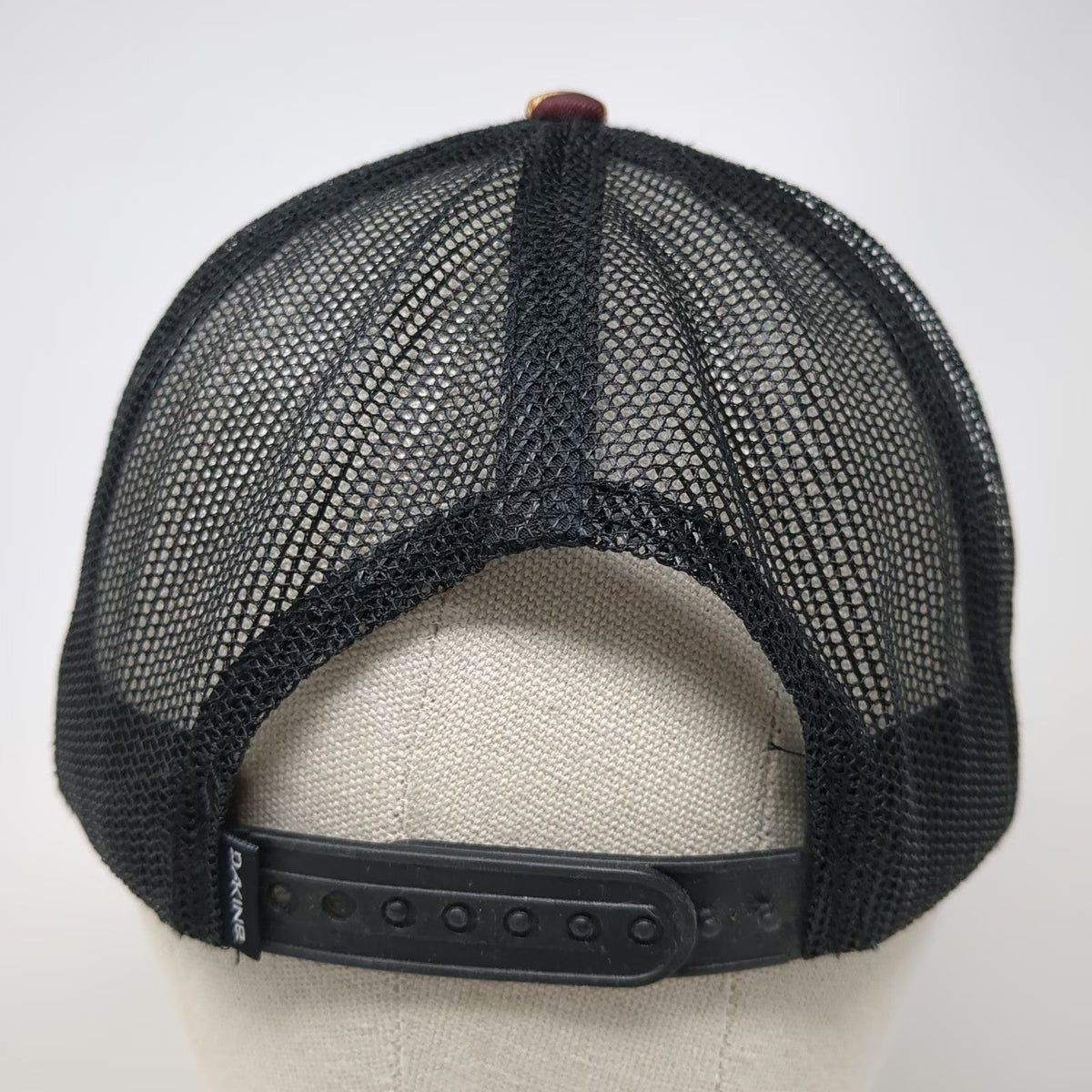 Dakine Trucker Hat Purple One Size Floral Mesh Fishing Leather Patch Tropical