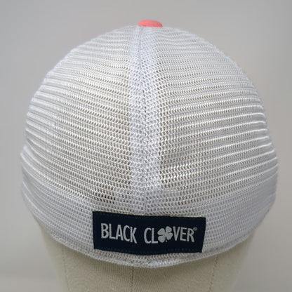 Black Clover Baseball Cap Pink M Mesh Back Fitted Live Lucky Memory Logo Hat