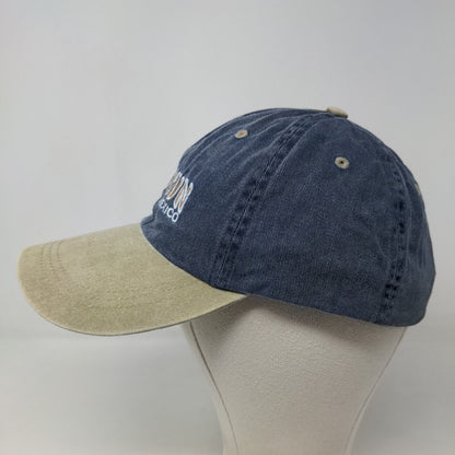 Caribbean Side Men's Slideback Hat Blue Embroidered Cancun Mexico Logo