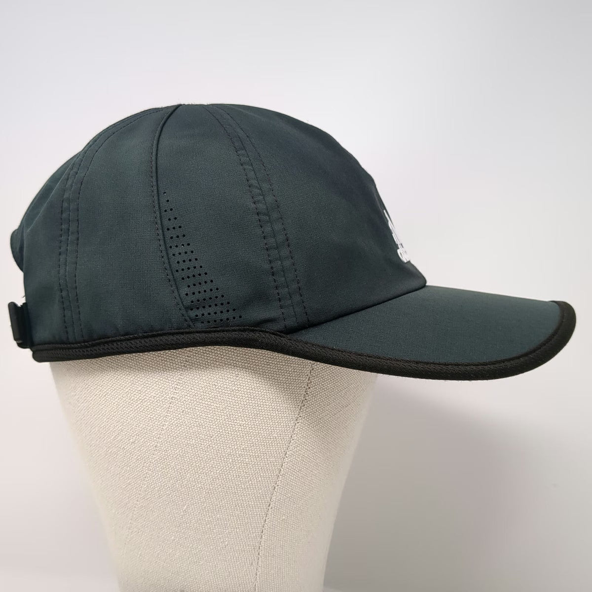 Adidas Baseball Cap Gray One Size Aeroready Perforated Strapback Hat Running