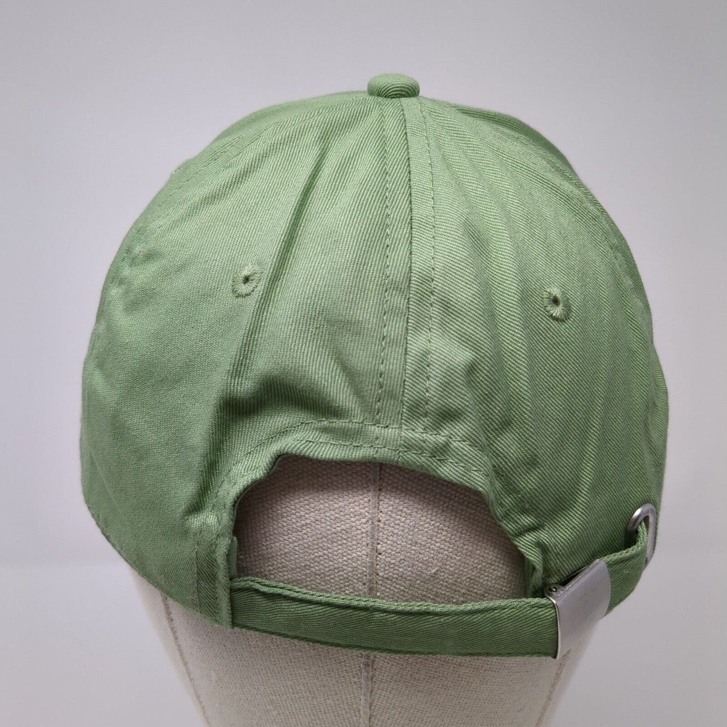 H&M Slideback Hat Solid Green One Size Adjustable Blank 6 Panel