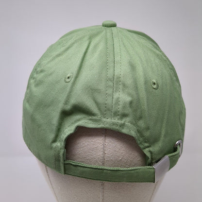H&M Slideback Hat Solid Green One Size Adjustable Blank 6 Panel