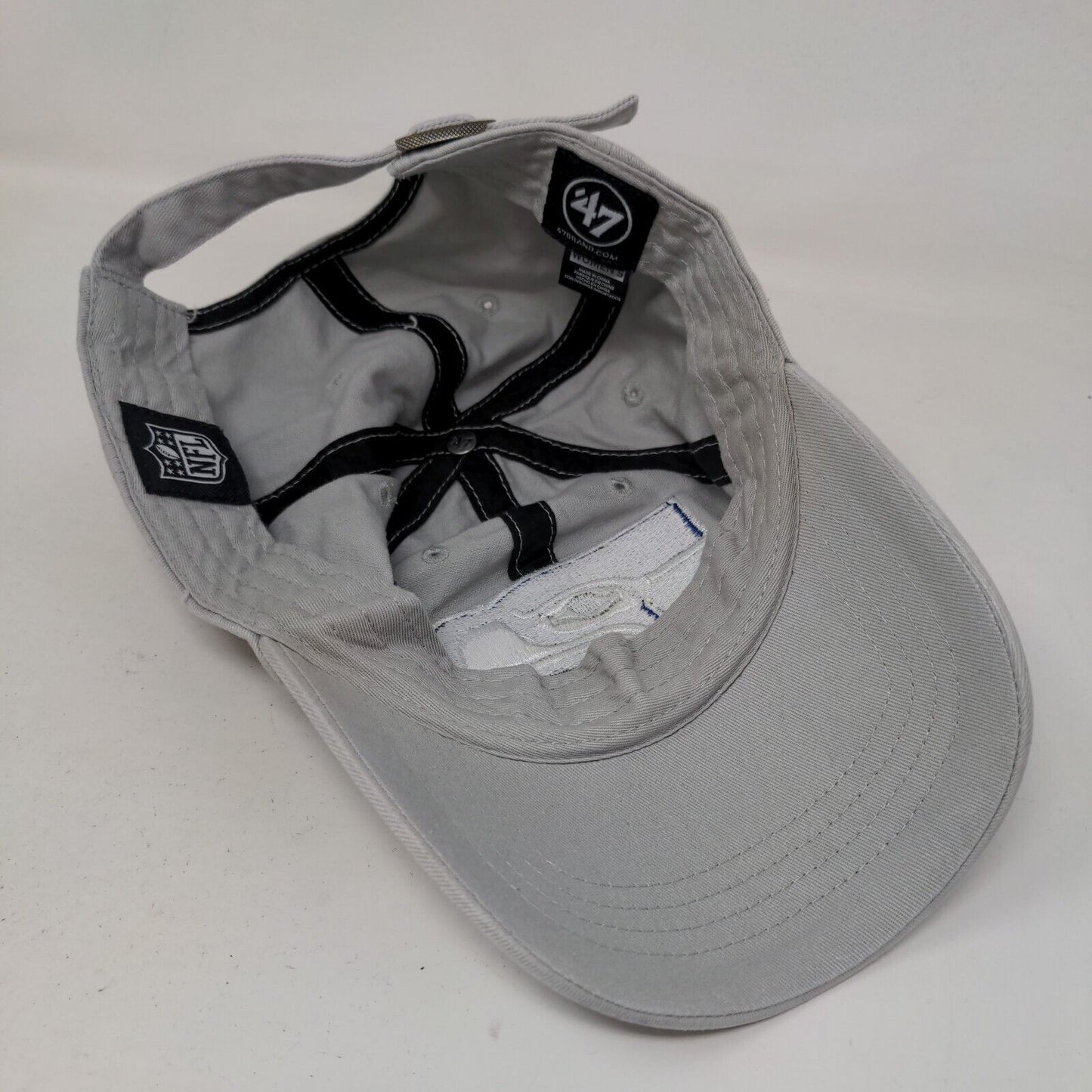 '47 Brand Women's Slideback Hat Gray Seattle Seahawks Embroidered Logo