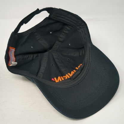 Dunkin' Baseball Cap Black One Size Cotton Embroidered Logo Strapback Hat