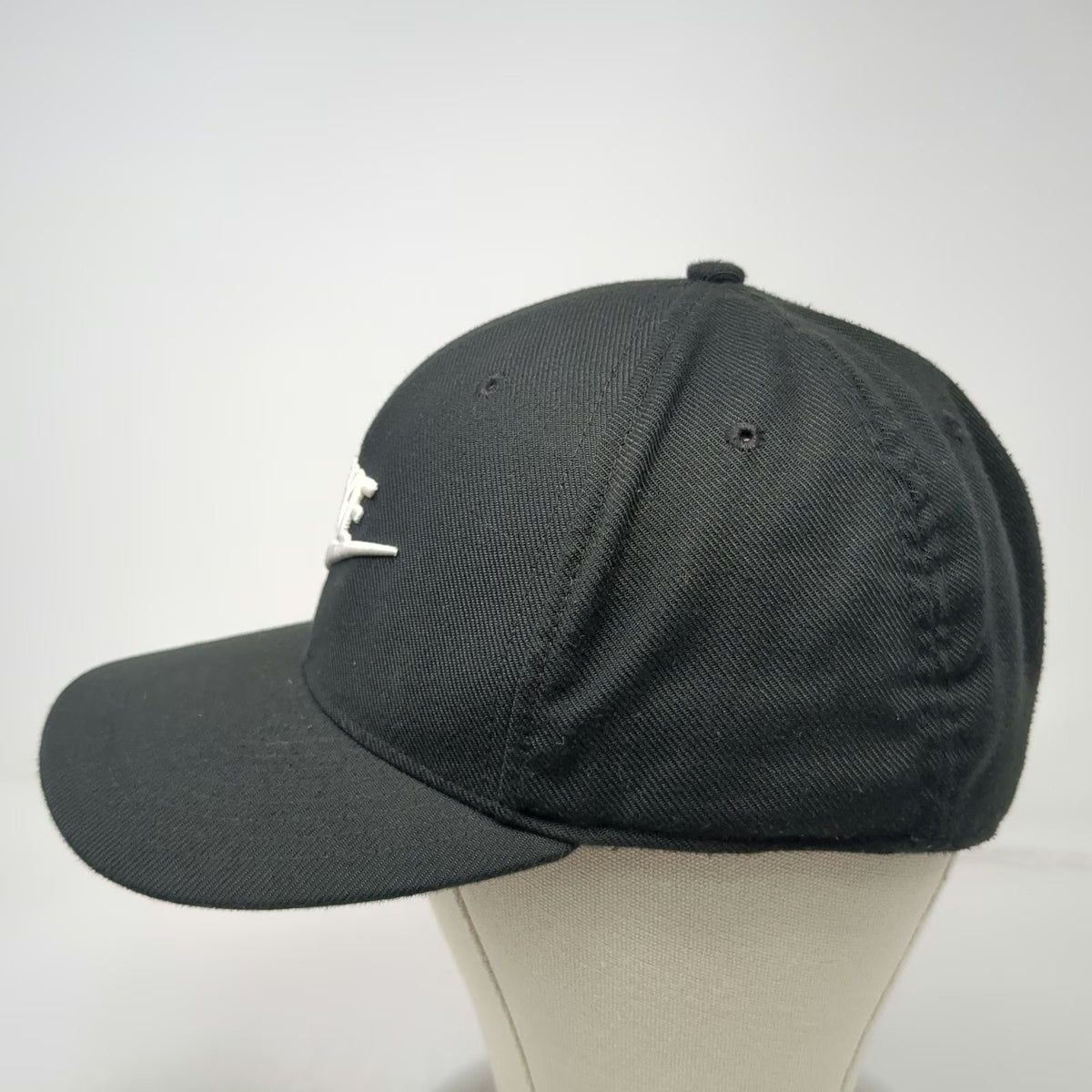 Nike Baseball Cap Black XL Dri-Fit Classic99 Embroidered Swoosh Stretch Fit Hat