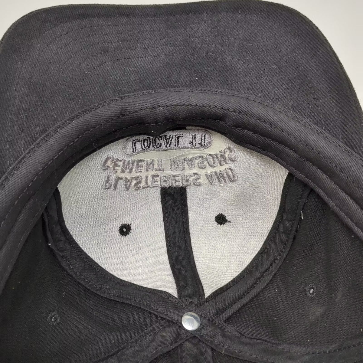King Louie Plasterers Cement Masons Local 11 Cap Black One Size Strapback USA
