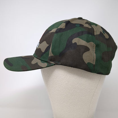 Baseball Cap Green One Size DigSafe 811 Logo Strapback Hat Camo Shovel Safety