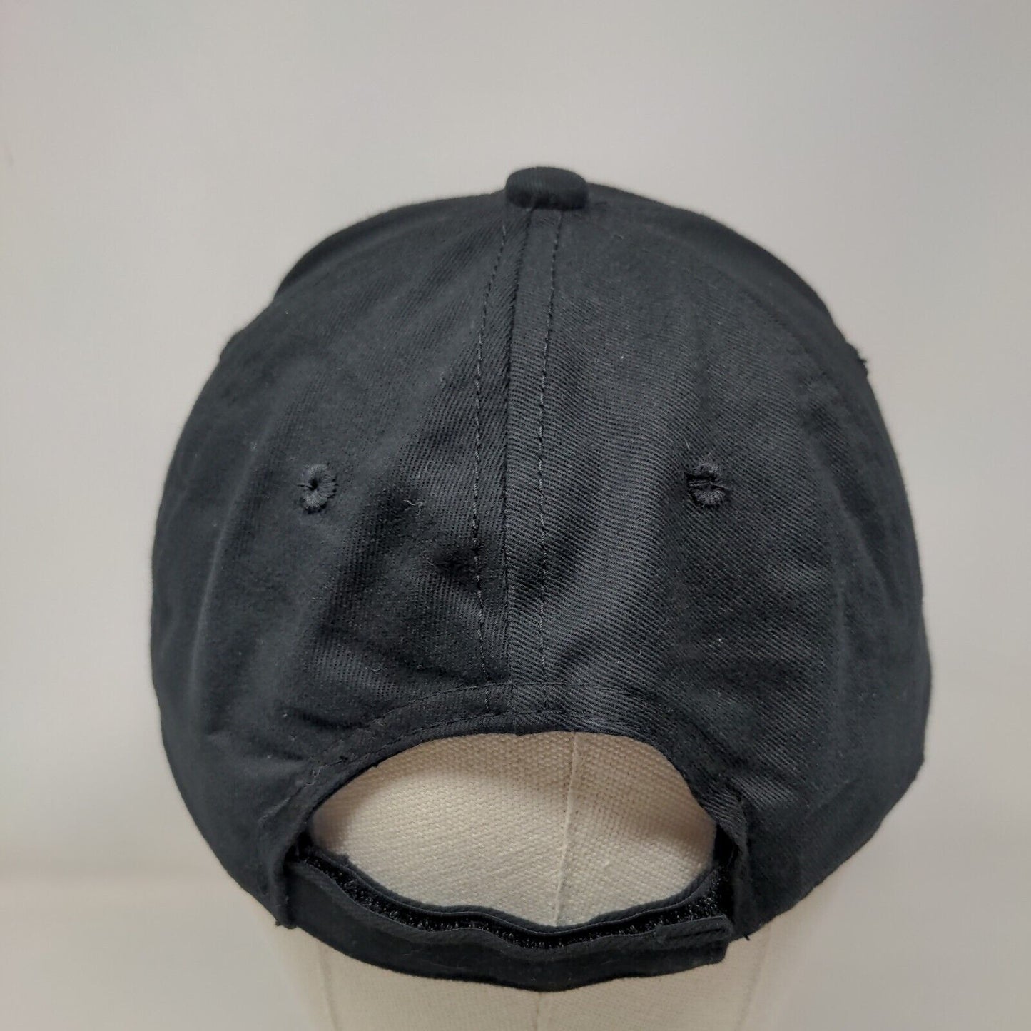 Trulieve Strapback Hat Black Adult Embroidered 6 Panel Outdoor Cap