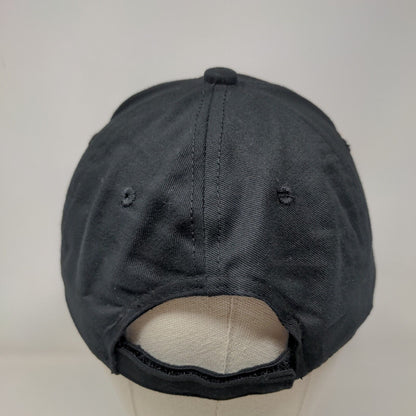 Trulieve Strapback Hat Black Adult Embroidered 6 Panel Outdoor Cap