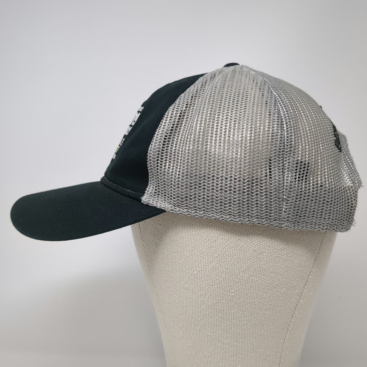 Otto Trucker Hat Black Gray One Size Mesh Snapback Barrel Racing Richest Race