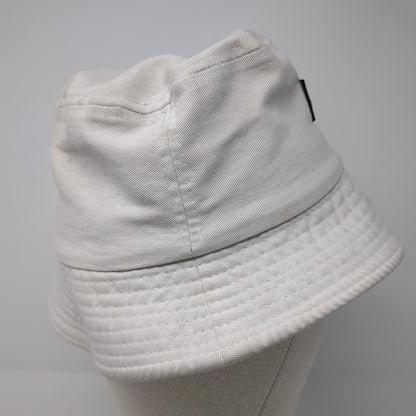 Smiley Face Bucket Hat White One Size Lightweight Fisherman's Outdoor