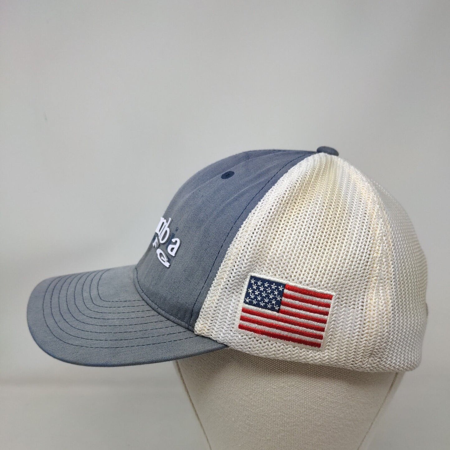 Columbia PFG American Flag Mesh Back Fitted Trucker Hat Blue One Size