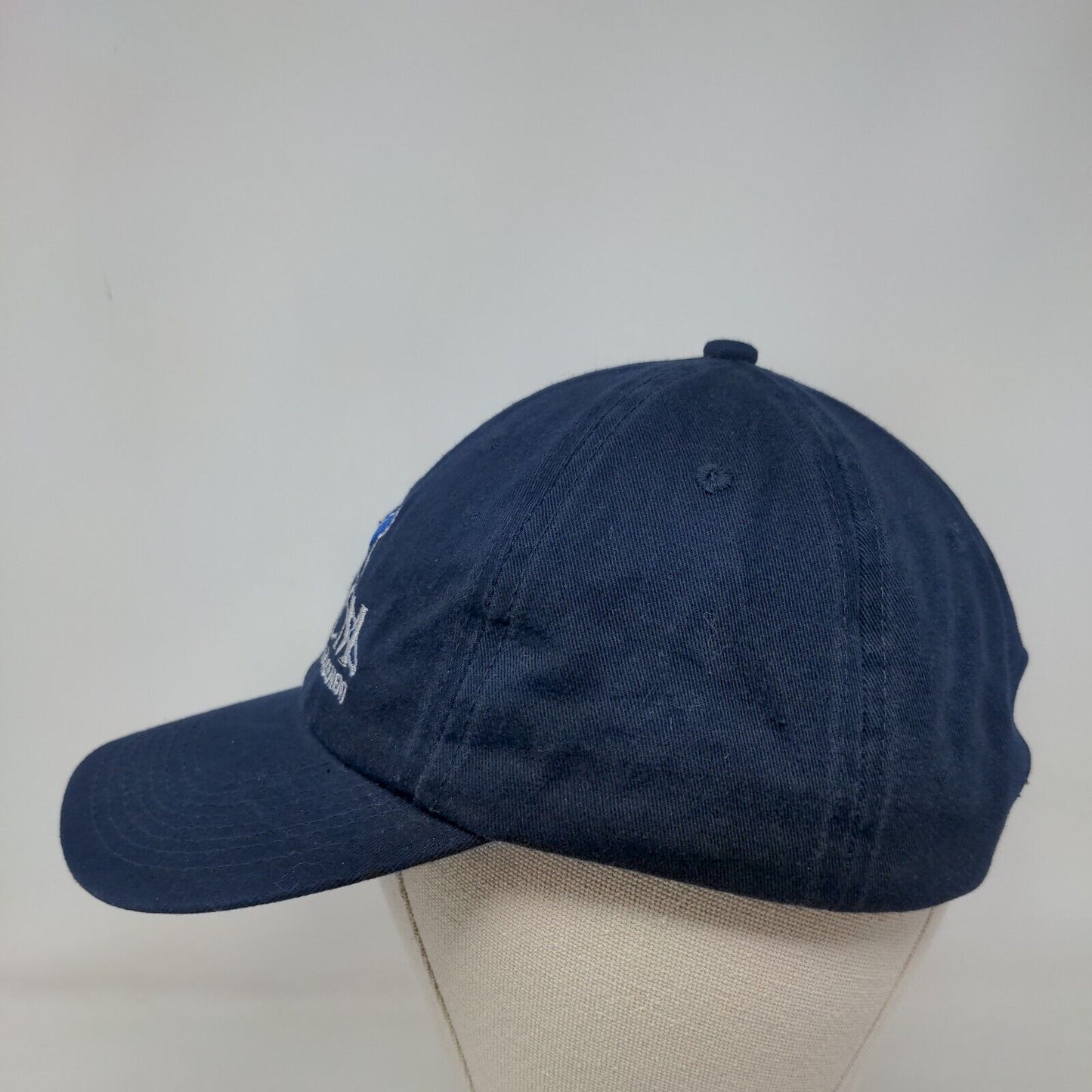 Peak CM Construction Management Slideback Hat Blue One Size Adjustable Cotton