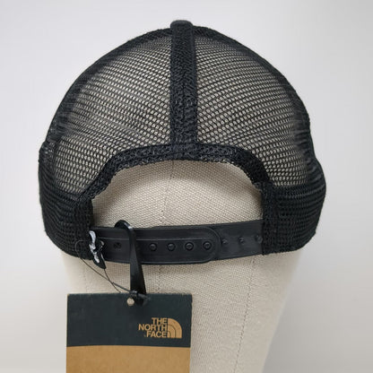 The North Face Trucker Hat Black One Size Idaho KRC Logo Mesh Snapback Cotton
