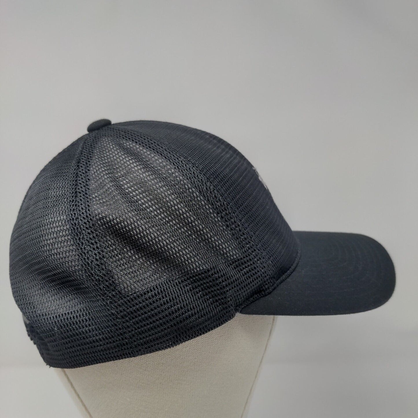 Okta Talent Snapback Mesh Back Trucker Hat Black OSFA Solid Yupoong