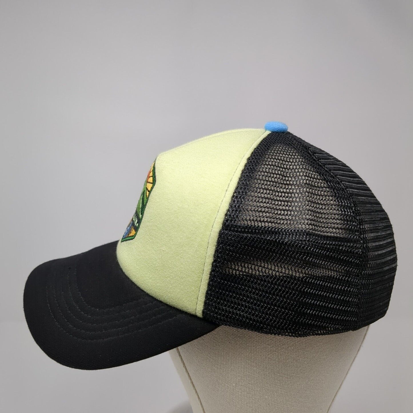 Pullin Mountain Snapback Trucker Hat Multicolor One Size Mesh Back