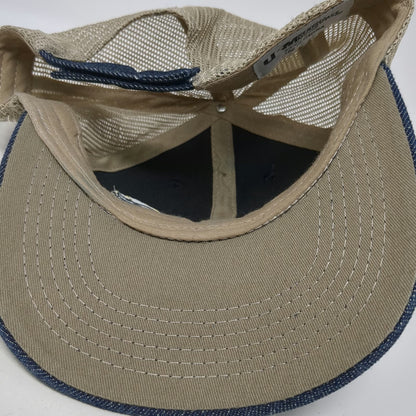 Union Resource Marketing Baseball Cap Blue One Size Denim Mesh Strapback Hat