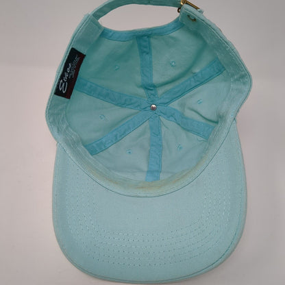 Eckos Slideback Hat Blue One Size Adjustable Vented Holes 6 Panel Blank