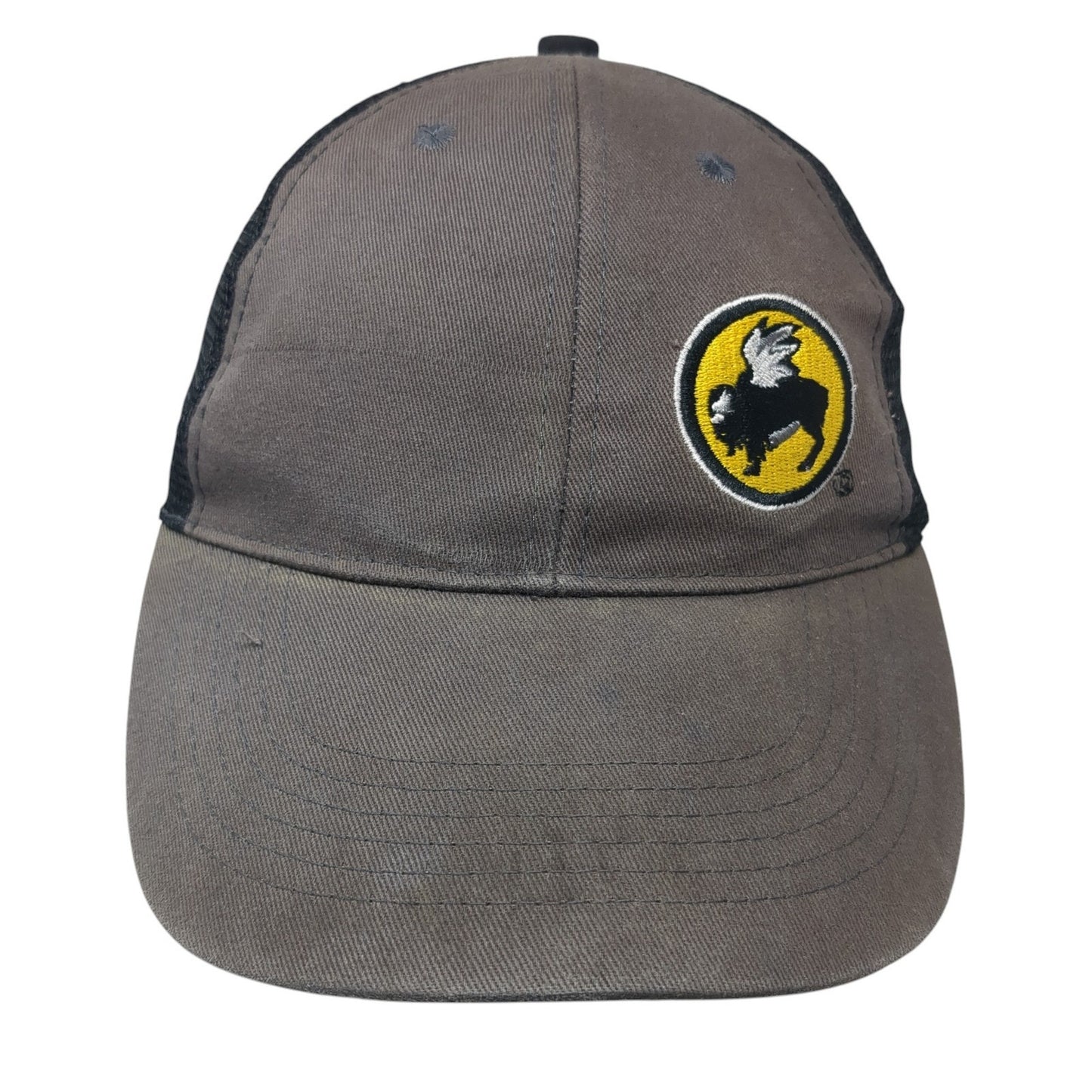 Buffalo Wild Wings Logo Strapback Trucker Hat Gray One Size Mesh Back