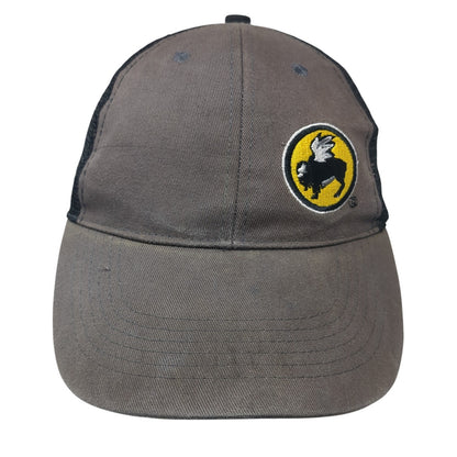 Buffalo Wild Wings Logo Strapback Trucker Hat Gray One Size Mesh Back