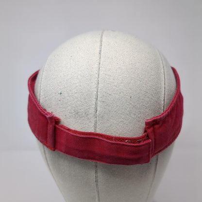 San Antonio TX Strapback Sun Visor Hat Red One Size Adjustable Headshots