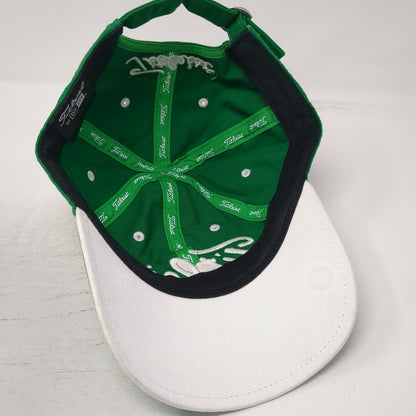 Titleist Baseball Cap Green One Size Slideback Cotton Embroidered Golf Hat