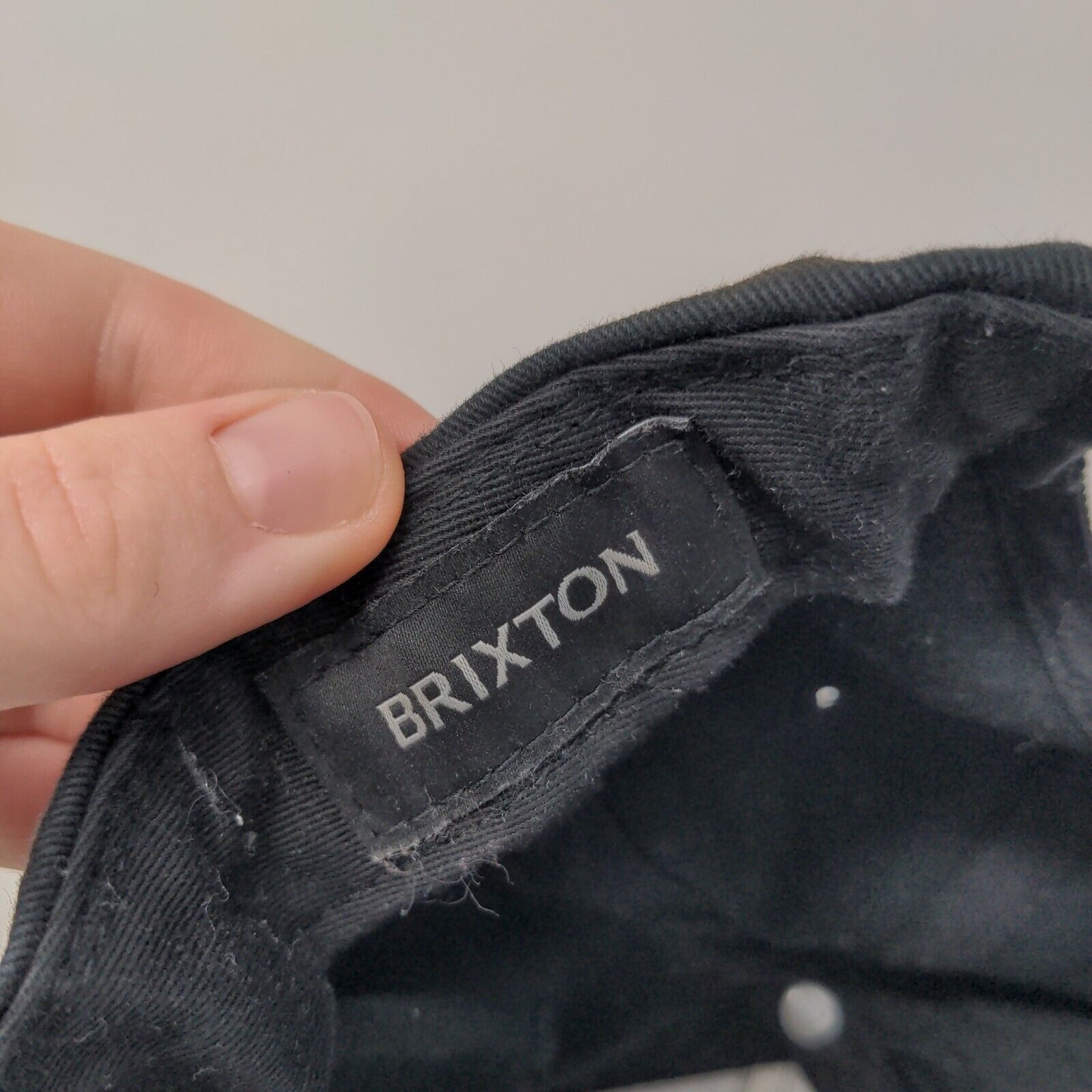 Brixton Patch Snapback Hat Black OSFA Adjustable Solid Vent Holes