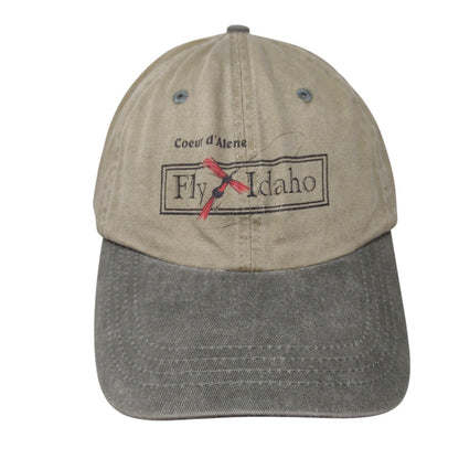 Coeur d' Alene Fly Idaho Slideback Hat Multicolor One Size Adjustable Cameo
