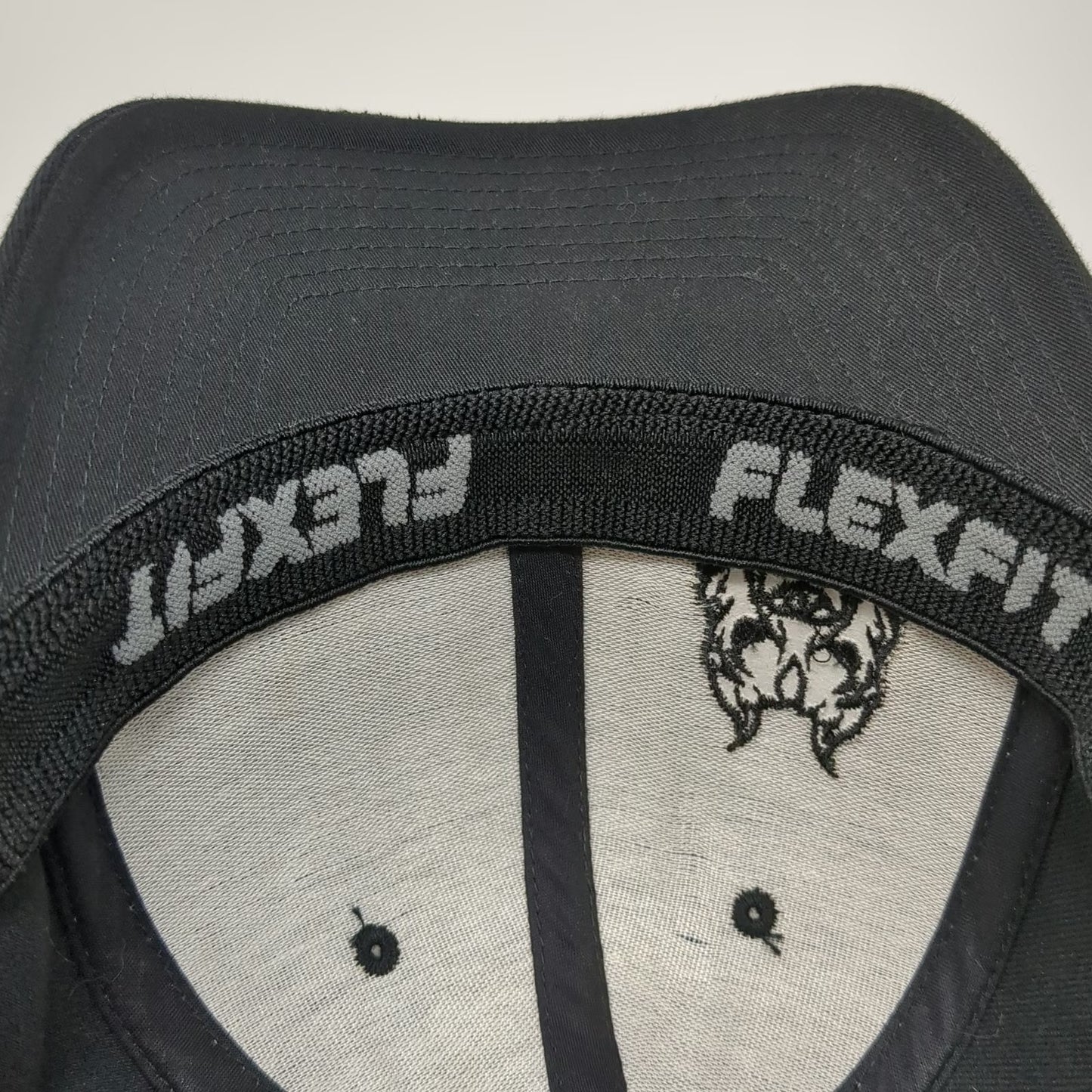 Flexfit Baseball Cap Black M Sinister Diesel Pitbull Tonal Hat Poly Spandex
