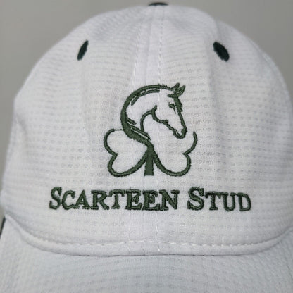 Scarteen Stud Men's Strapback Golf Hat Green White Embroidered Logo