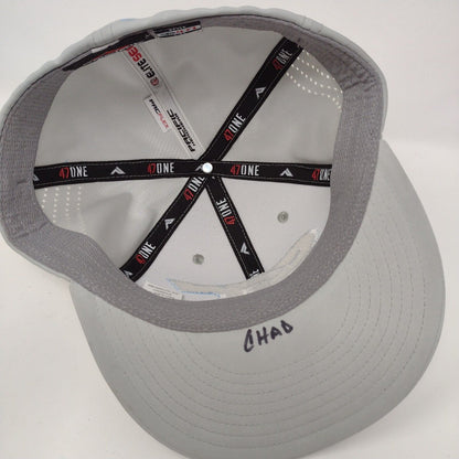 SCC The Crew Fitted Hat Gray L/XL Embroidered 47One 6 Panel Pacific Headwear