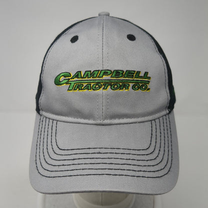 Campbell Tractor Co. Strapback Hat Gray OS Adjustable Embroidered John Deere