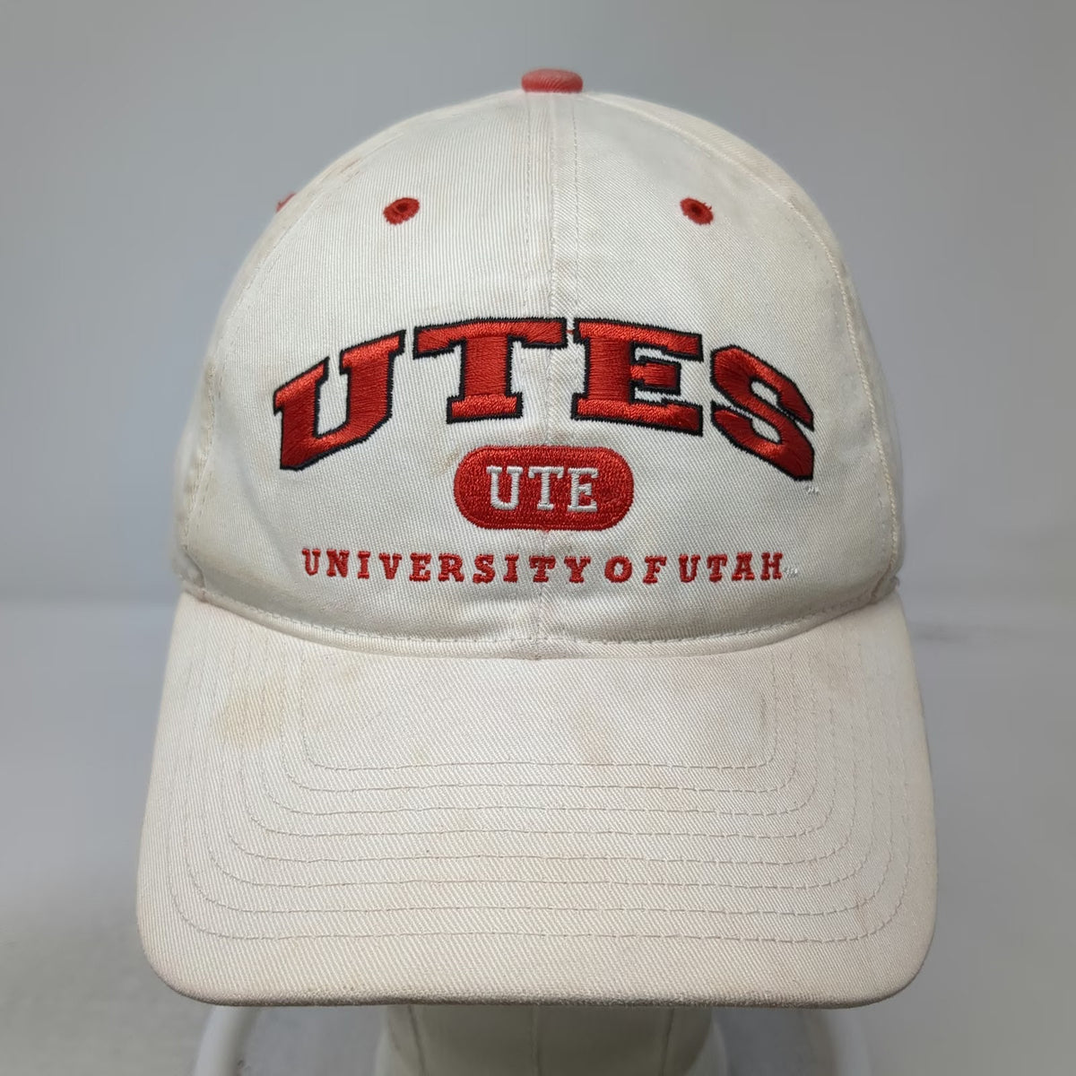 Utah Utes NCAA Lids Snapback Beige One Size Embroidered Cotton Underbrim Hat