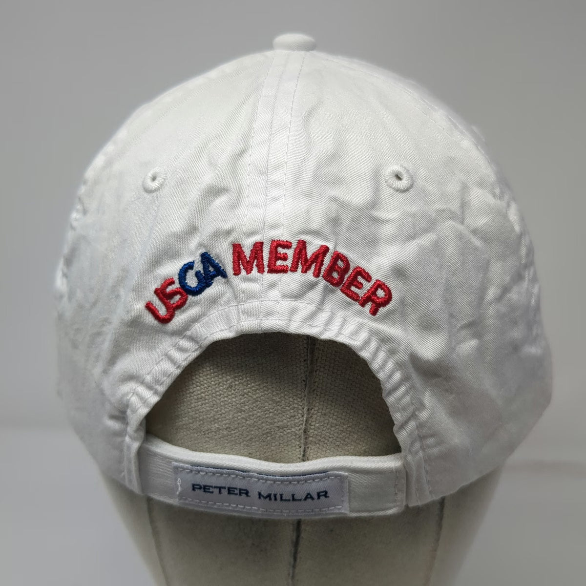 Peter Millar White Baseball Cap One Size USGA Member Shinnecock Hills Golf Hat