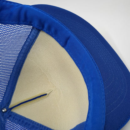 K-Studio Trucker Hat Blue Mesh Snapback Pioneer Wagon Logo Rope Trim Vintage