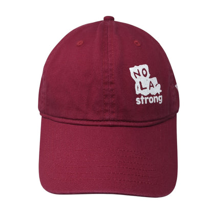 NOLA Strong Popeyes Slideback Hat Red One Size Adjustable Comfort Colors