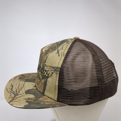BellSouth Snapback Trucker Hat Camouflage One Size Adjustable Mesh Back Brimar