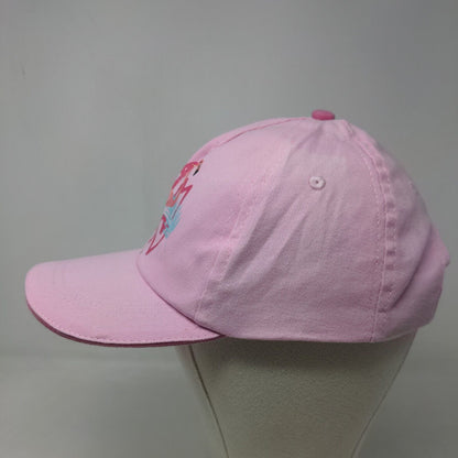 Unbranded Girl's Strapback Hat Pink Size 54 Graphic Flamingo Logo Cotton